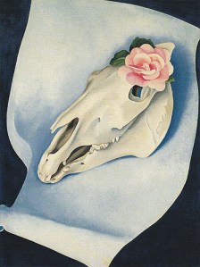 Georgia-O_Keeffe-Horses-Skull-With-Pink-Rose-1931-large-1339813589