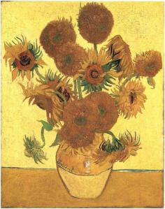 Still-Life--Vase-with-Fifteen-Sunflowers