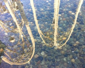 arches reflection in water