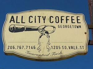 all city coffee sign